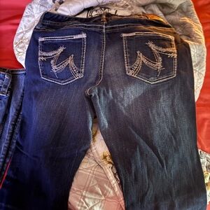 Maurices Dark Blue Boot Cut Jeans